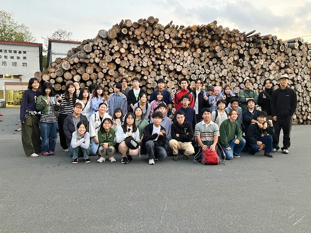 高校選択講座　環境学　北海道　下川町バイオマスプラント見学の様子