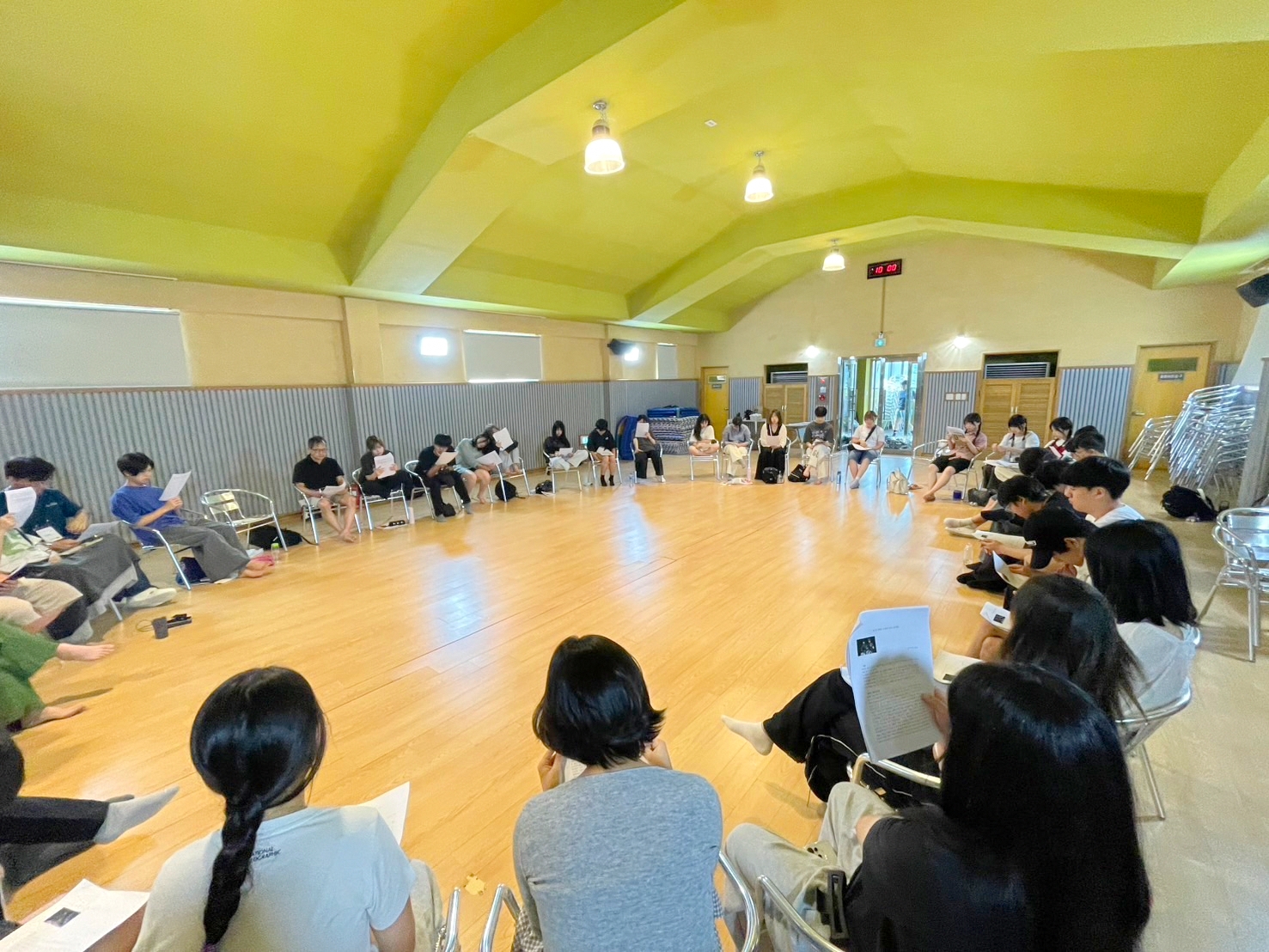 高校韓国講座　フォーラム中の様子