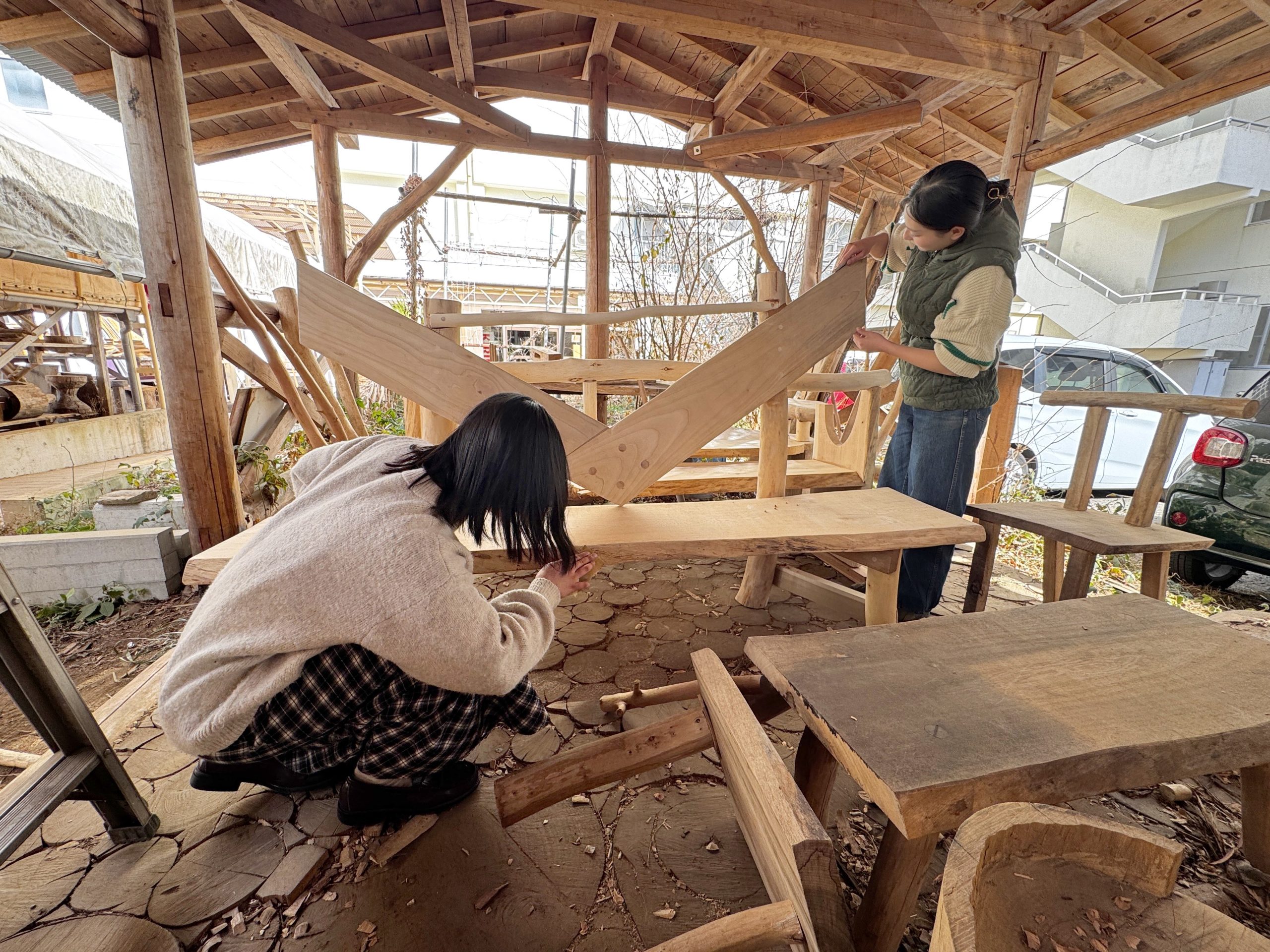 高校選択講座　ベンチ